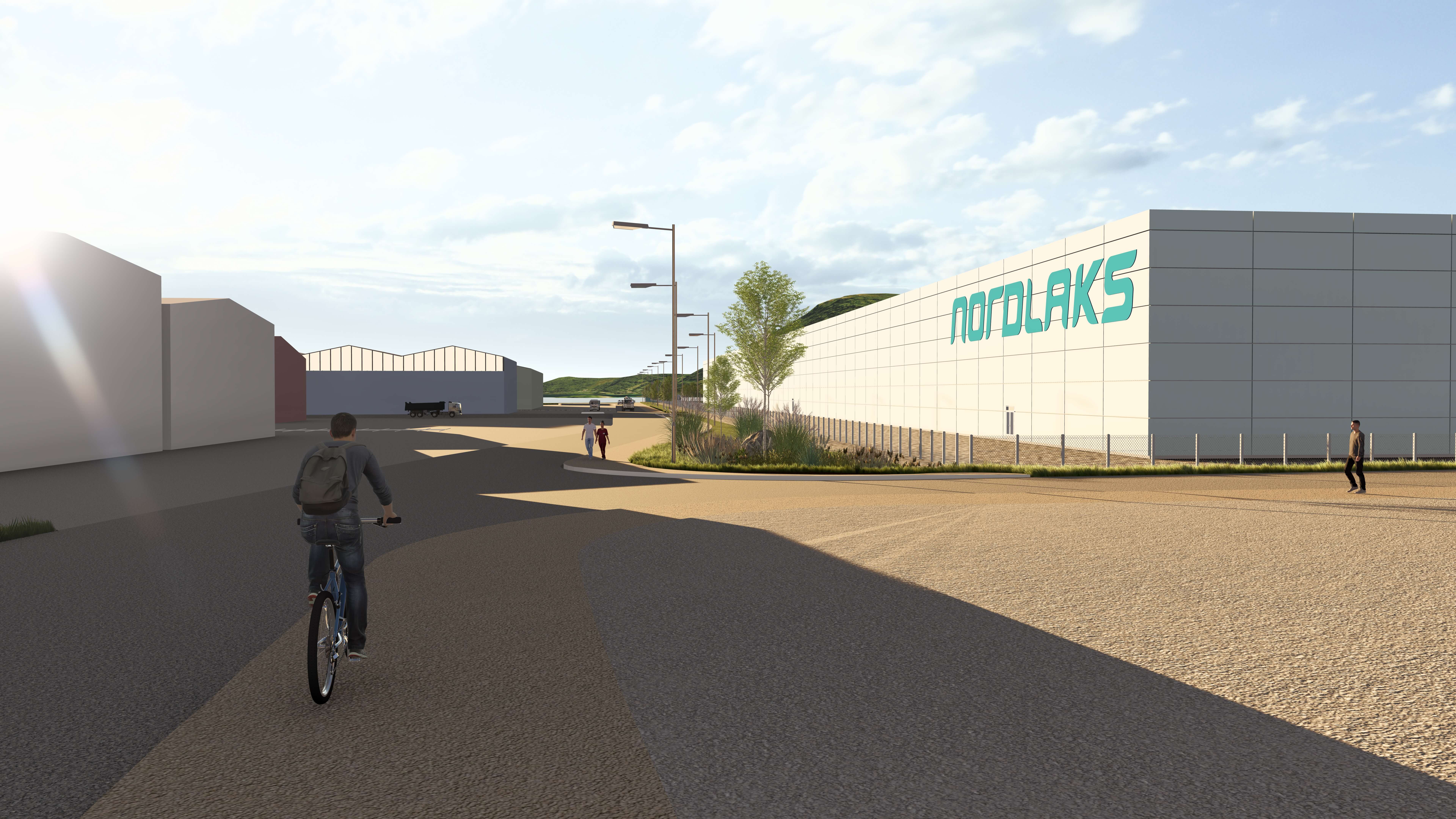 Visualisering Norconsult AS, illustrasjoner er utarbeidet av Norconsult for Rødskjær Havn og Næringspark